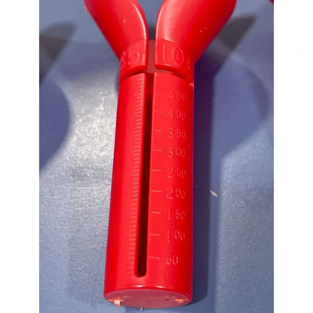 Vintage Set Of 4 Coin Counters Red Funnel Tubes Plastic Money Sorter Set 1980's